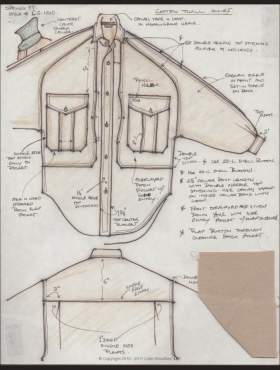 Original Sketch of the Walter Mitty Shirt