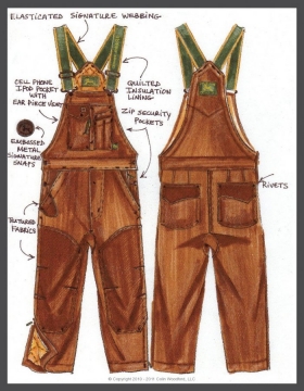 John Deere Signature Overalls in Brushed Duck Canvas